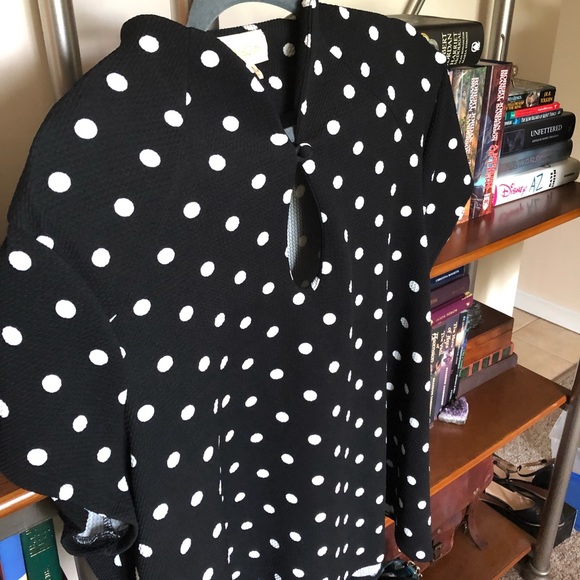 High Society Keyhole Top Polka Dot NWOT - Picture 4 of 8